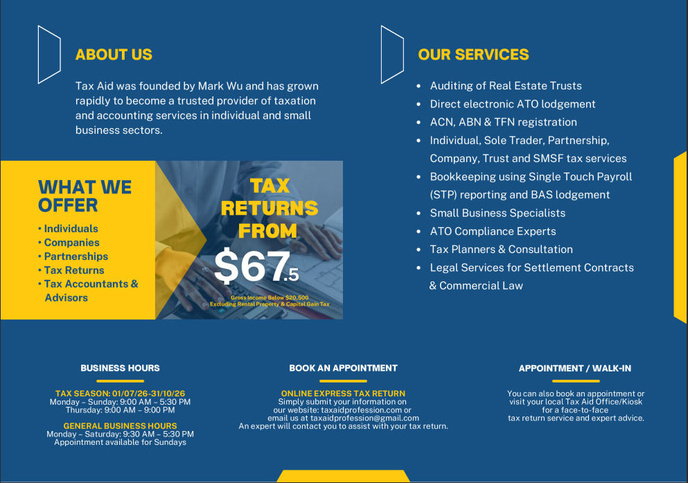 Popup Kiosk Accounting in Sydney